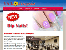 Tablet Screenshot of nailtoepiasalon.com